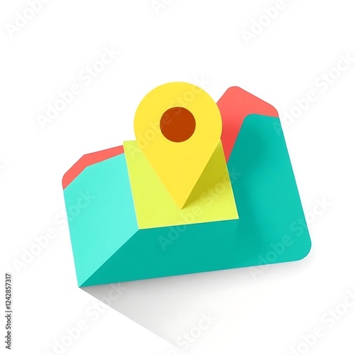 Free Download Colorful Location Map Pin Icon Design Illustration - GFXLoad