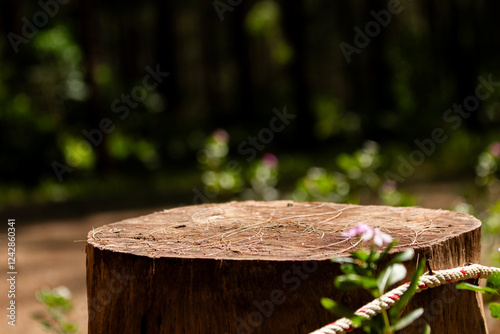 Log texture isolated blur natural background