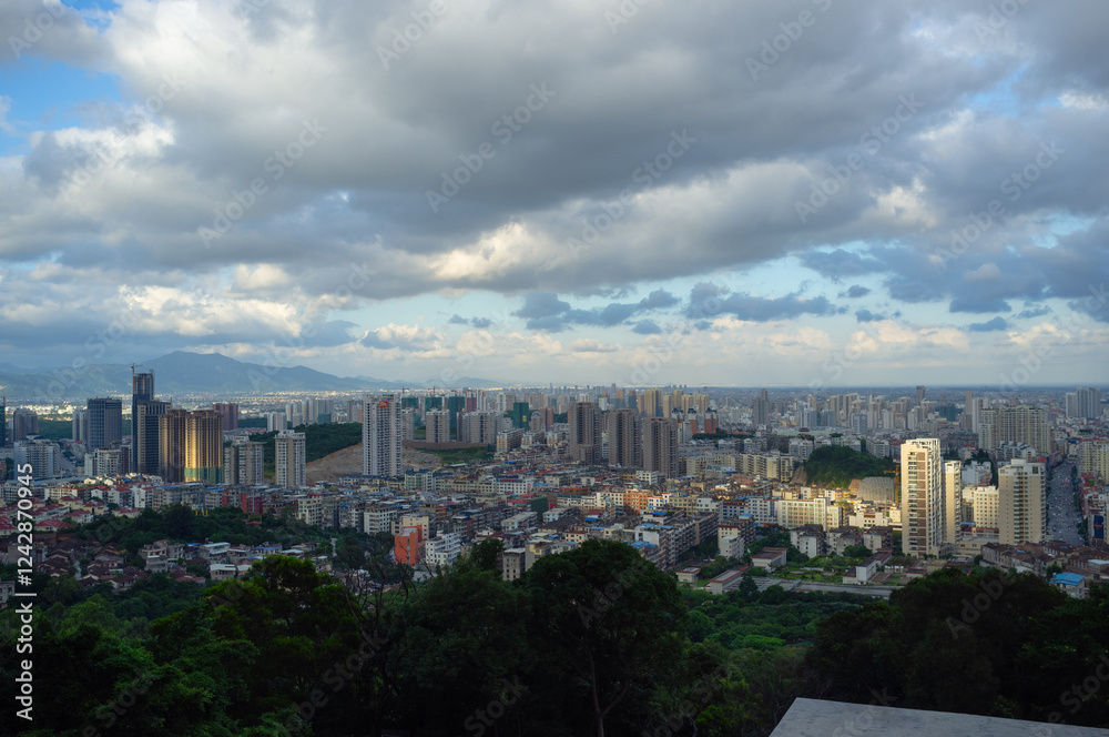 Fototapeta premium The scenery of a city located in China
