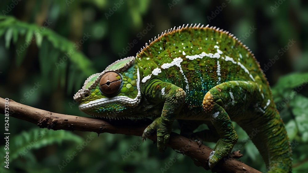 Obraz premium iguana on a tree