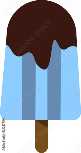 Ice Cream Popsicle on Isolated White