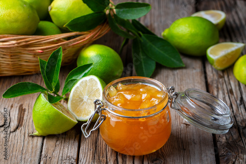 Close-up of glass jar with ...