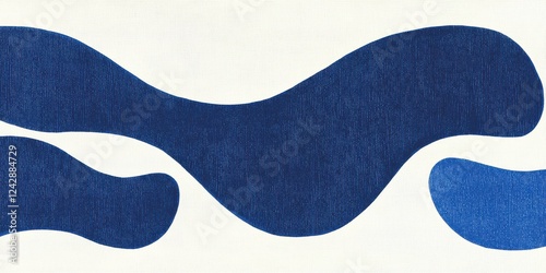 Wallpaper Mural Abstract Blue Waves Design, Fluid Movement Pattern, Artistic Texture Background, Modern Torontodigital.ca