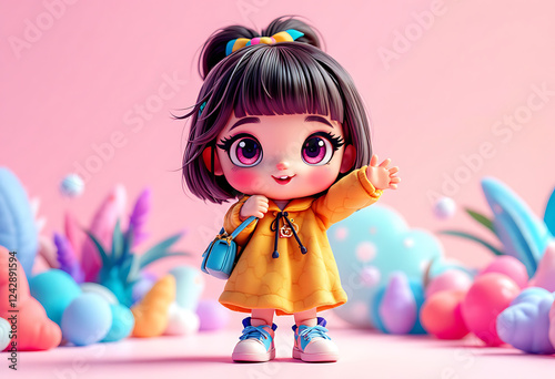 scute Chibi style baby girl