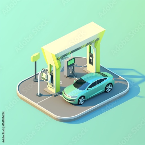Modern electric vehicle charging station