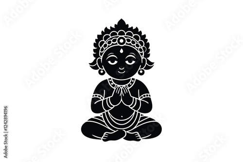 buddha statue vector