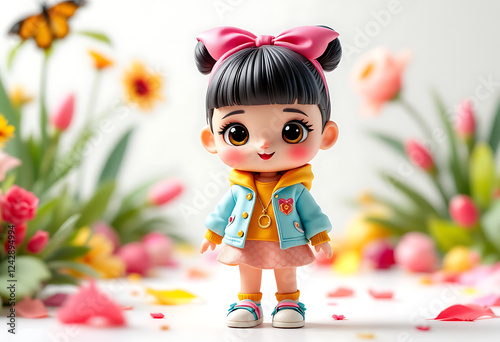 scute Chibi style baby girl