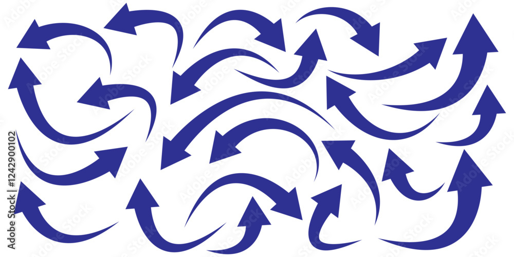 Set of curved arrows isolated on white background. Curved arrows, hand drawn curved arrows. Set long blue curve arrow icon vector . blue curve arrow icon set. long arrow icon set. curve arrow vector. Set of curved arrows isolated on white background. Curved arrows, hand drawn curved arrows. Set long blue curve arrow icon vector . blue curve arrow icon set. long arrow icon set. curve arrow vector.