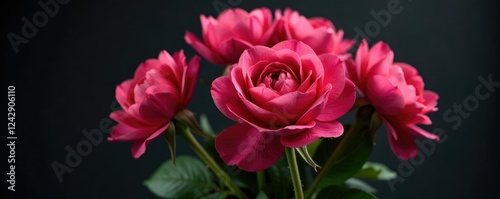 Flores de Jacinto rosa claro y oscuro juntos en un vaso, rosa oscuro, rosa claro, flora