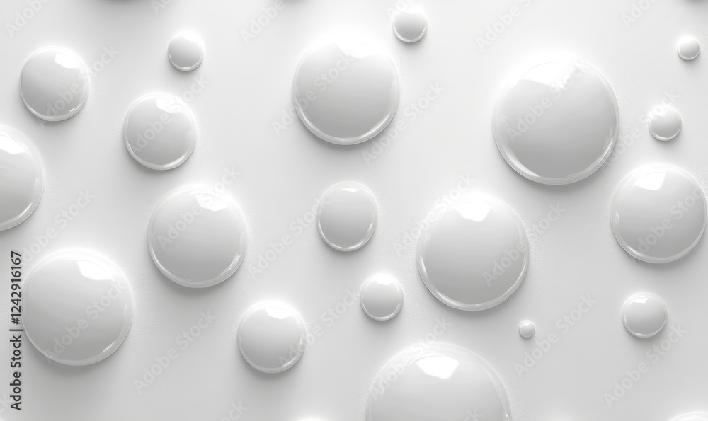 Abstract 3D White Background, Generative AI Abstract 3D White Background, Generative AI
