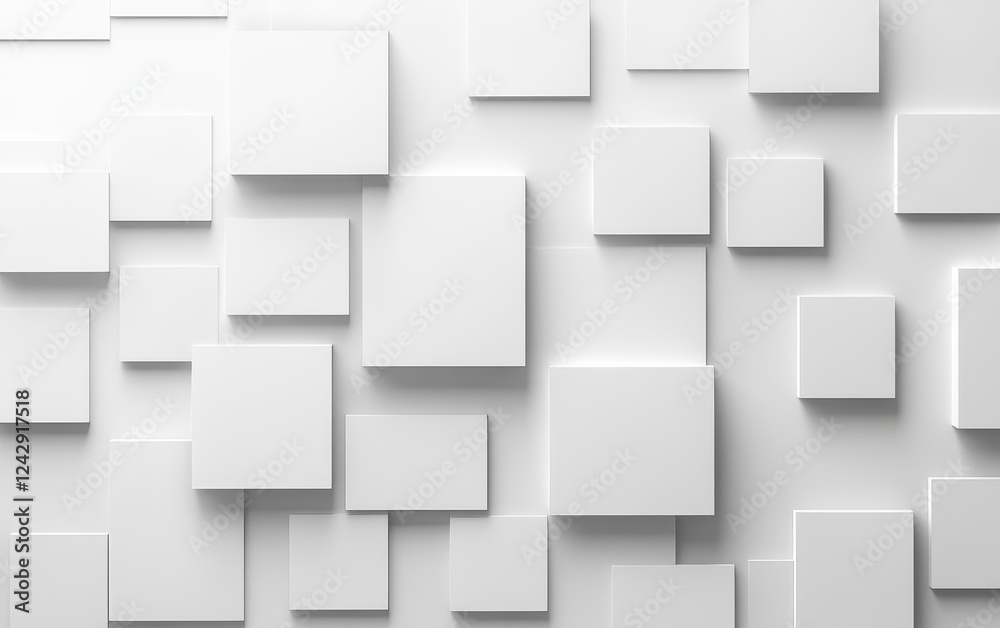 White square texture, abstract 3D background, design element White square texture, abstract 3D background, design element