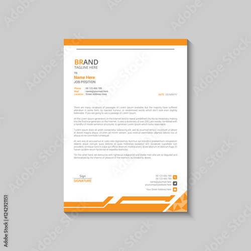 Elegant A4 Letterhead Templates for Companies