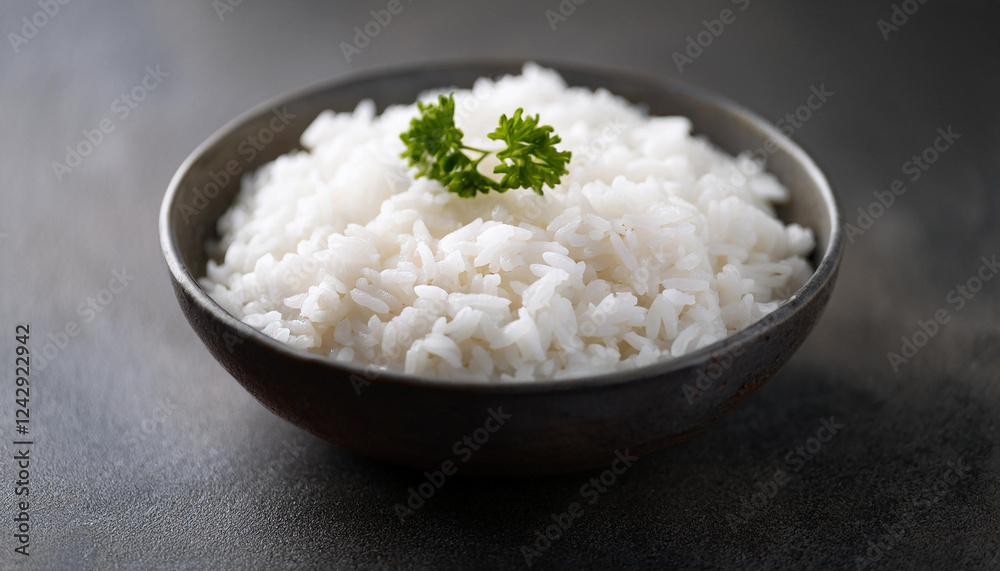 Bowl of cooked white rice. Tasty food. Delicious meal. Healthy eating. Cooking and culinary. Bowl of cooked white rice. Tasty food. Delicious meal. Healthy eating. Cooking and culinary.