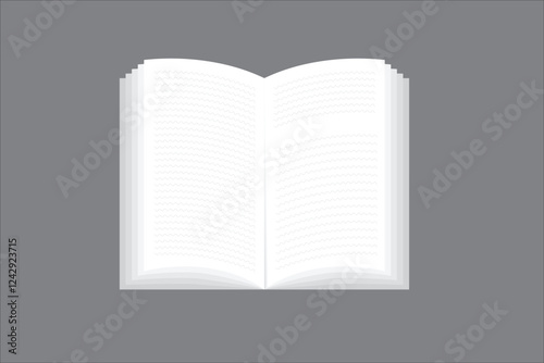 Open book vector art .