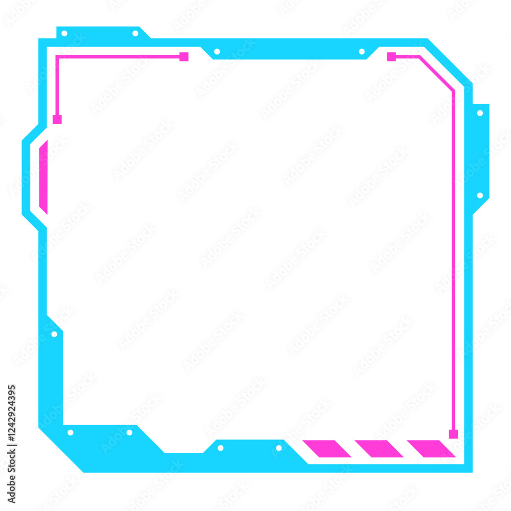 Obraz premium Futuristic Square Frame