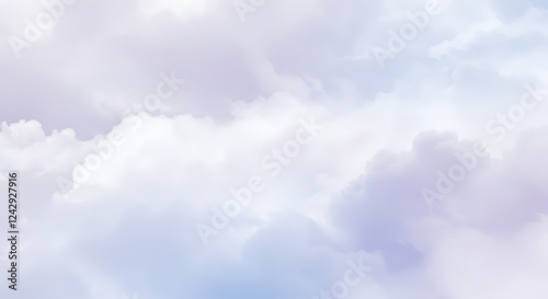 Subtle cloud-like abstract texture background. Soft billowing forms. Delicate airy feel. Blue, white clors photo