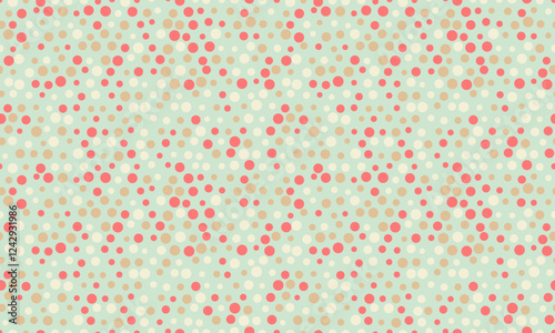 Geometric polka dot pattern with round spots, perfect for abstract backgrounds, seamless wallpapers, or textile prints. A trendy and creative design for modern decor.