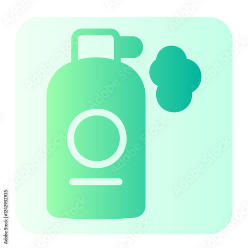 shaving cream gradient icon