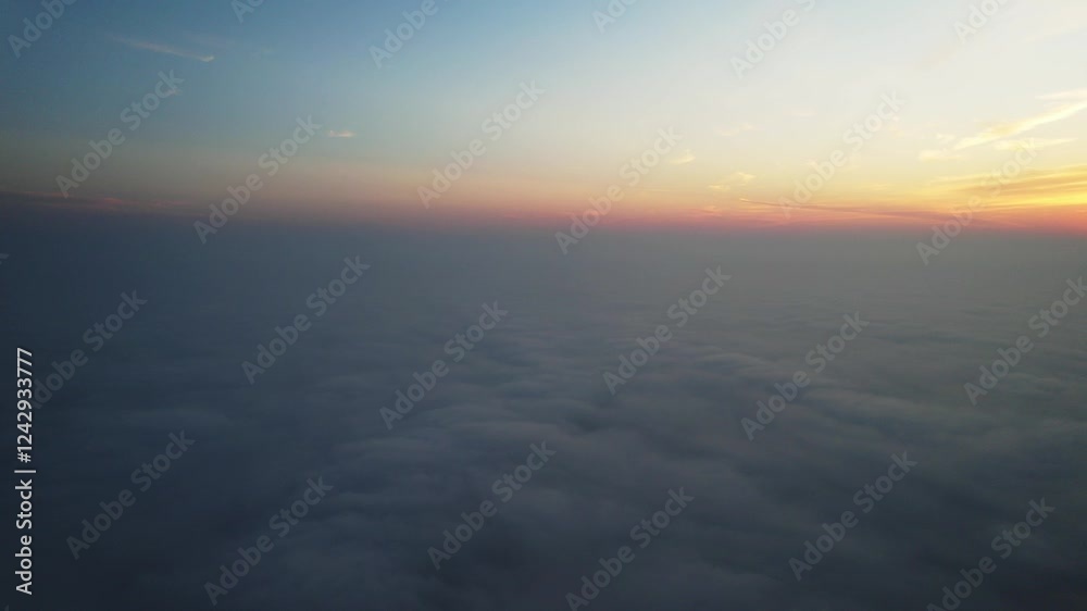 Sunrise view above the fog and cloud. Sunrise view above the fog and cloud.