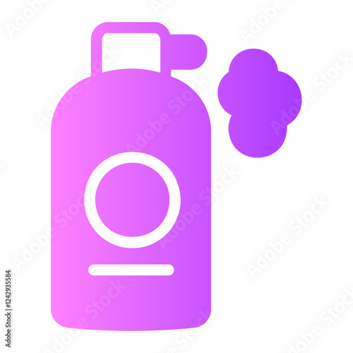 shaving cream gradient icon