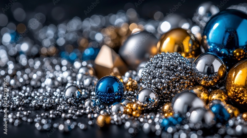 Exploring alloys properties in material science a closeup of metallic varieties indoor laboratory macro view Exploring alloys properties in material science a closeup of metallic varieties indoor laboratory macro view