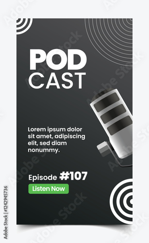 Podcast Social Media Story Template