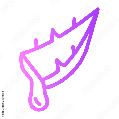 aloe vera gradient icon