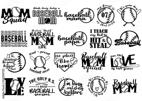 Baseball Mom Vector