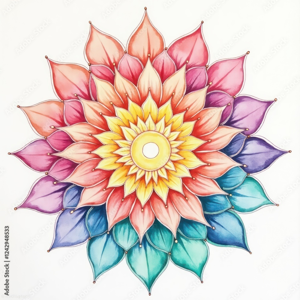 Fototapeta premium Winter Bloom - Elegant Blue Floral Art