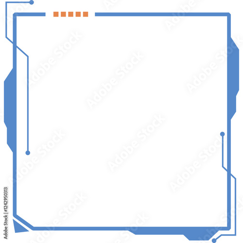 Square Futuristic Frame
