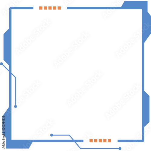 Square Futuristic Frame
