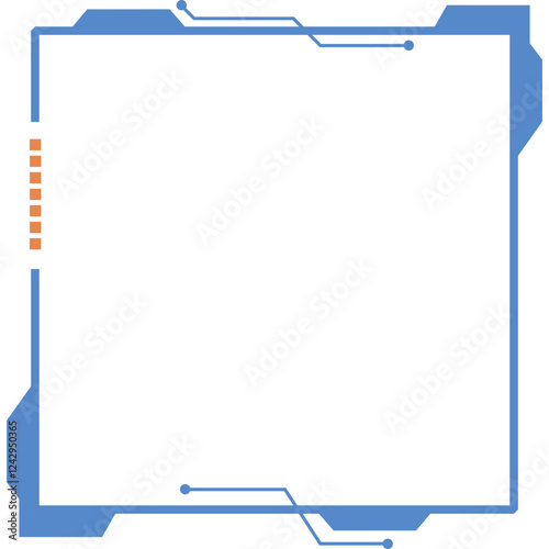 Square Futuristic Frame
