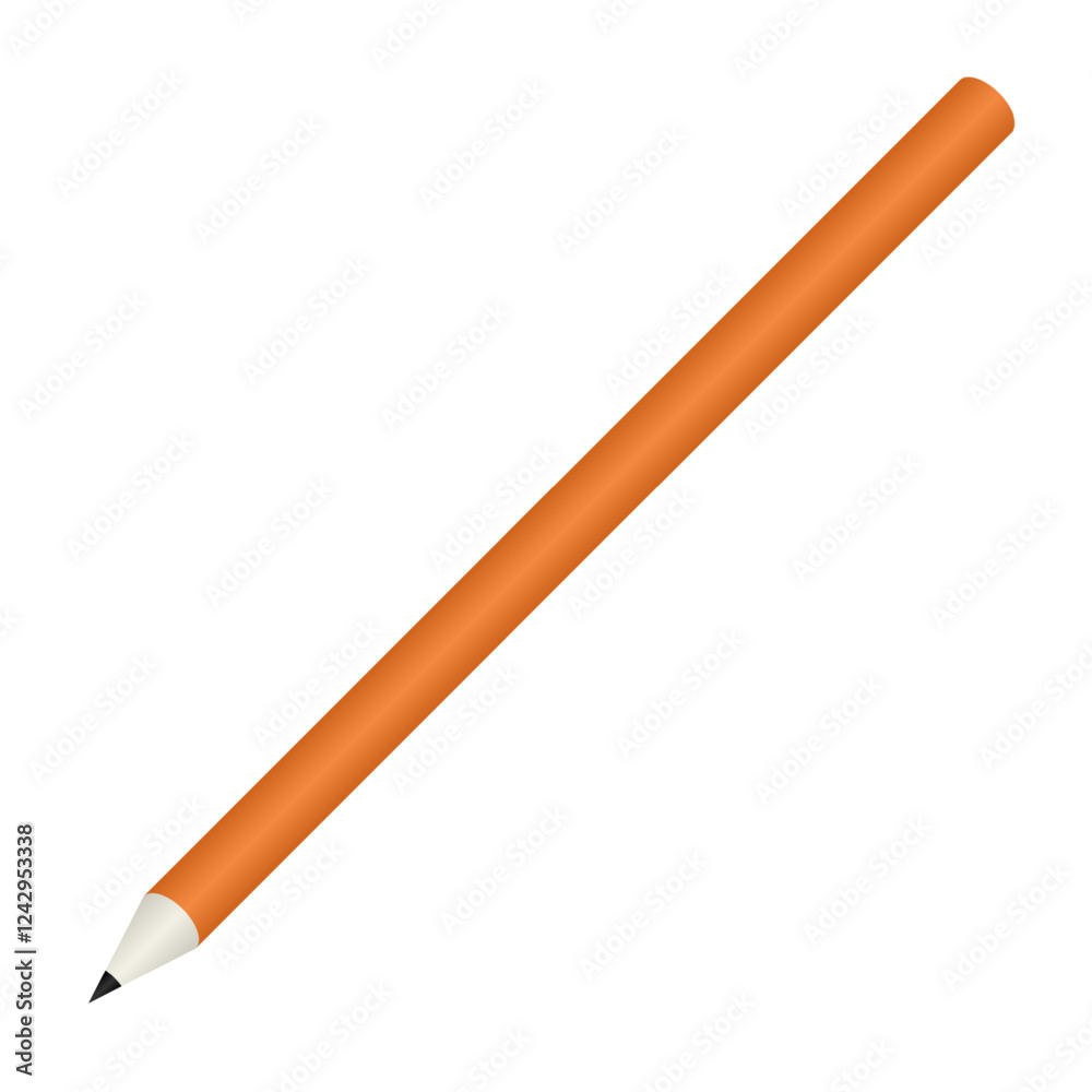 A orange pencil office supplier stationery A orange pencil office supplier stationery