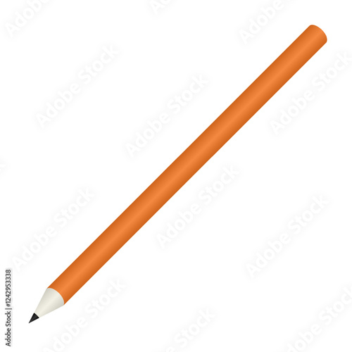 A orange pencil office supplier stationery