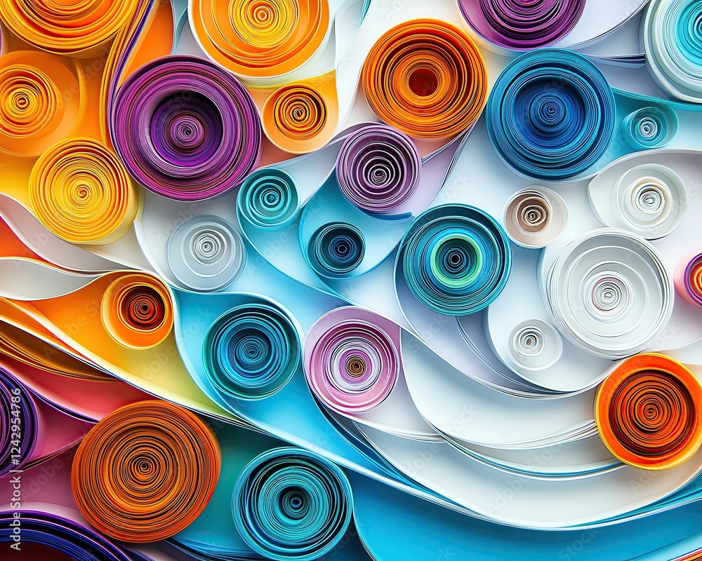 Fototapeta premium crafted colorful paper