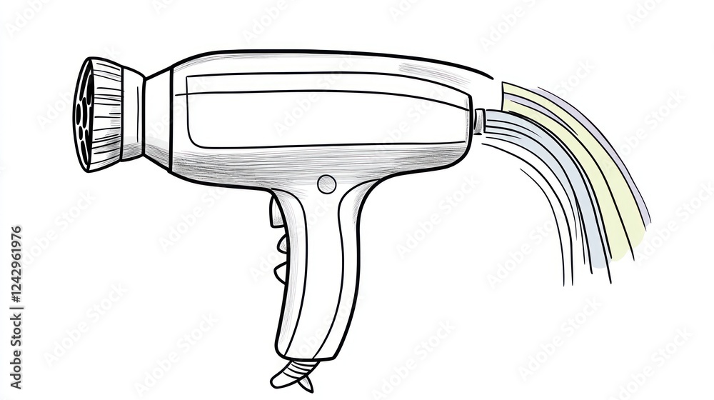 Hair dryer design sketch; airflow; studio; product design Hair dryer design sketch; airflow; studio; product design