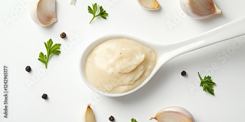 Garlic Sauce with Parsley and Peppercorns