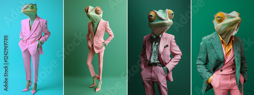 The Chameleon's arrogance at a fashion photo session photo