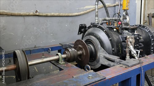 Allison Transmission 8000 series Dyno Test in a Professional Automotive Workshop or Test bench at Balikpapan photo