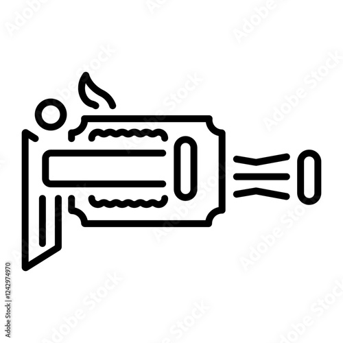 Golf groove icon in linear style 