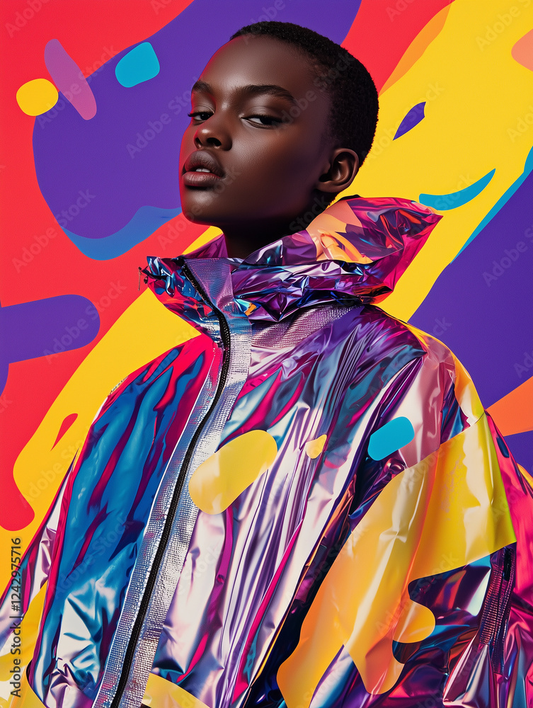 Fototapeta premium person wearing an avant-garde outfit 