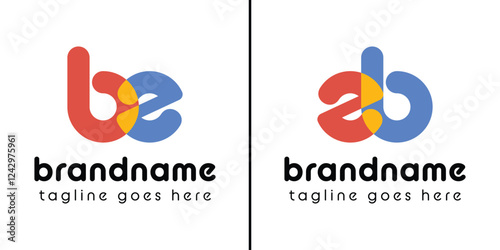 Letters bz zb Playful Logo, represent a fun, energetic, and joy