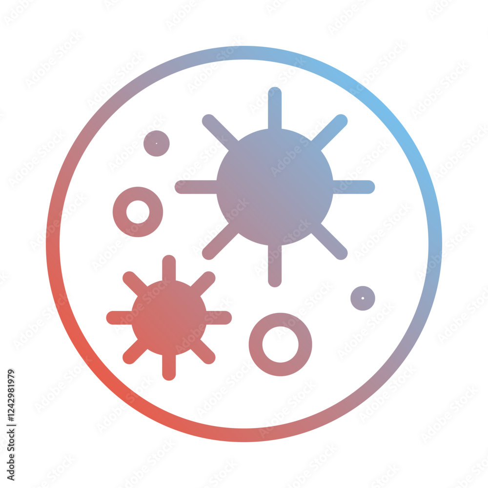 Abstract Viral Cell Illustration Graphic Icon Abstract Viral Cell Illustration Graphic Icon