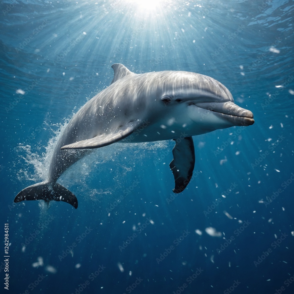 Fototapeta premium dolphin in the water