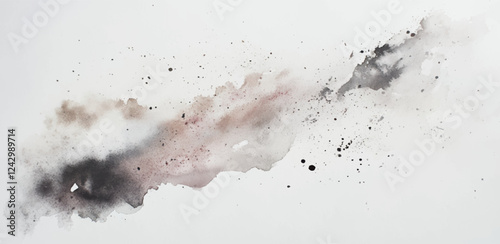 Abstract watercolor art background template. brown and beige watercolor backdrop empty space for text, banner, presentation or product display graphic design