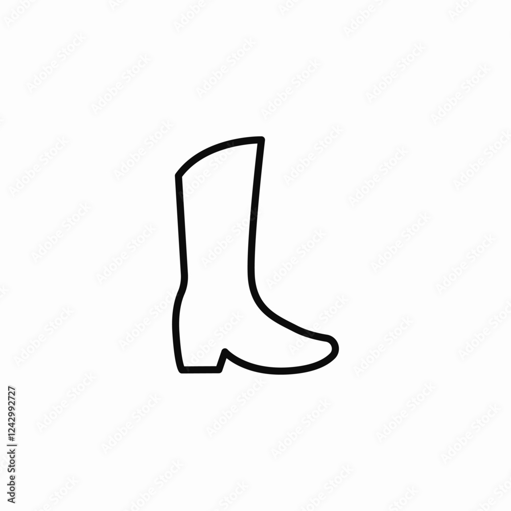 Boot shoe footwear icon vector sign Boot shoe footwear icon vector sign