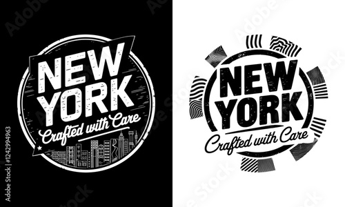 Celebrate the vibrant spirit of New York with our "New York Crafted with Care" T-shirt! This eye-catching design showcases the iconic skyline and is perfect for anyone who loves the Big Apple 
