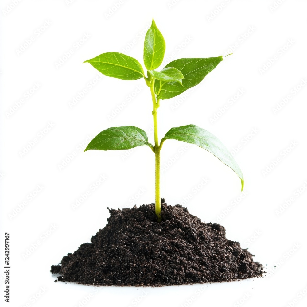 A Young Sprout Emerging from the Earth: A Symbol of New Life and Growth A Young Sprout Emerging from the Earth: A Symbol of New Life and Growth
