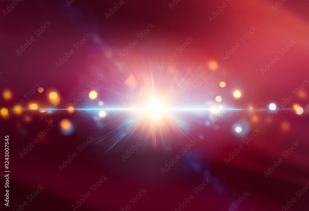 Fototapeta premium Grainy abstract design with a pink and red gradient background.