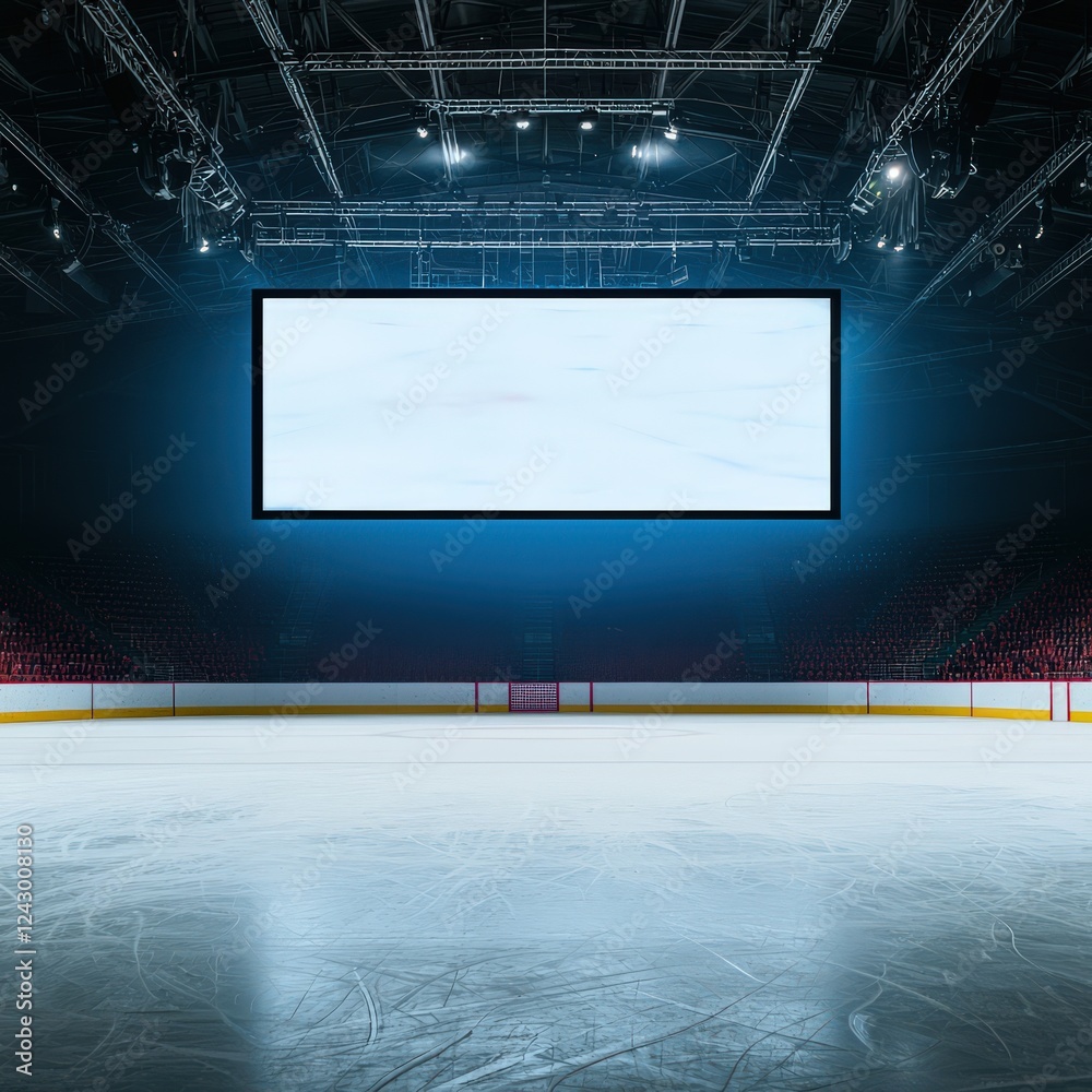custom made wallpaper toronto digitalA vibrant scoreboard glowing in a packed arena
